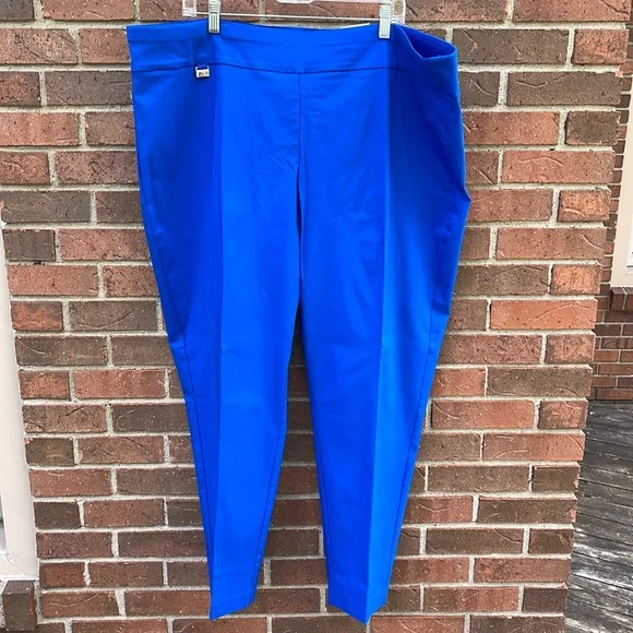 cobalt blue dress pants Good Feeling Royal Blue High Rise Pants by Priceless main image 0